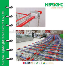 supermarket shopping trolley coin locks